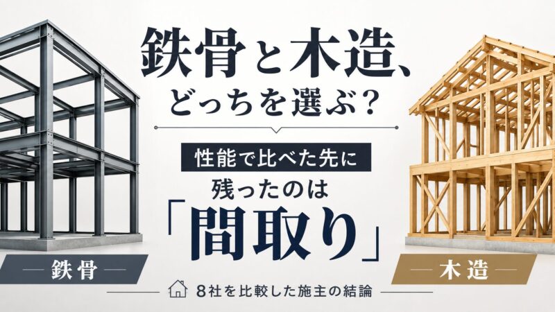 鉄骨と木造で迷った施主の結論｜性能で比べても最後は間取りで決まる 