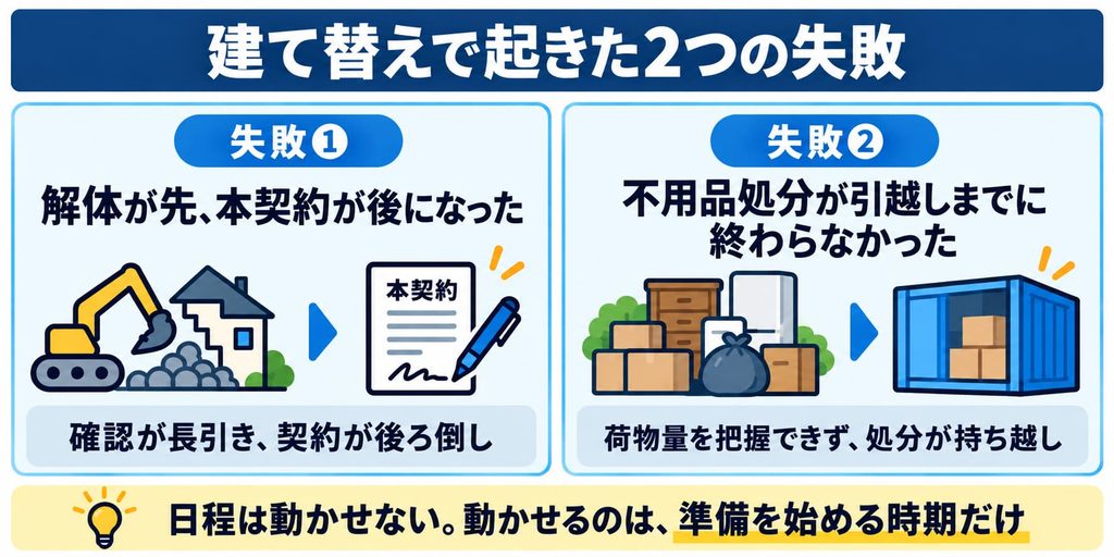 建て替えで起きた我が家の２つの失敗