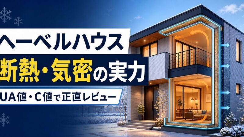 ヘーベルハウスの断熱・気密は実際どうなのか｜施主がUA値とC値で正直に解説 