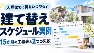 建て替えスケジュールの実例｜15か月の工程表と2つの失敗 