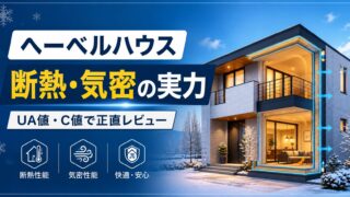 ヘーベルハウスの断熱・気密は実際どうなのか｜施主がUA値とC値で正直に解説 