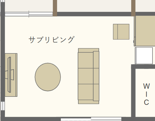 我が家のサブリビング